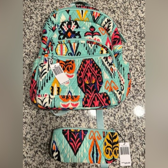 Vera Bradley Handbags - NWT Vera Bradley pueblo print backpack and pencil pouch set